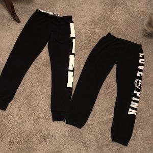 Bundle of 2 pairs of VS PINK sweatpants
